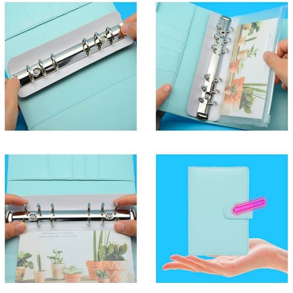 Six Binder A6 - Carpeta cuero - Azul Cielo (3766) - Image 2