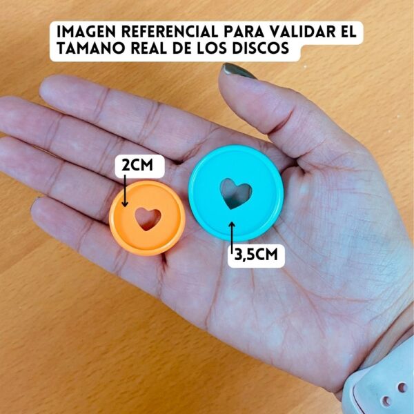 Discos de encuadernar – Naranja – 3,5cm (0644) - Image 2