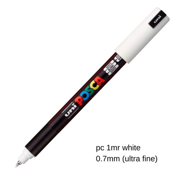 Posca Blanco PC 1MR -punta extrafina 0.7mm- UNIDAD (9781)