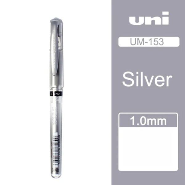 Uniball - boligrafo tinta de gel - 1.00mm Plateado (7589)