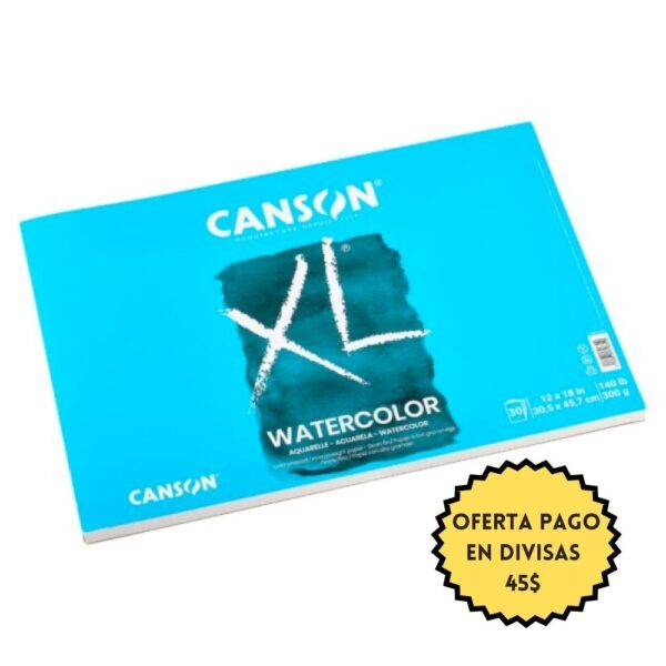 Canson papel para acuarela 12" x 18" - 30,5cm x 45,70cm (6310)