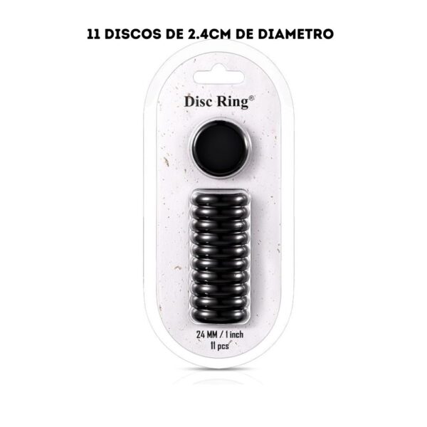 Discos de encuadernar - 11und. - Negro - 2,4cm (9088)